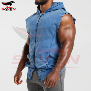 Latest Style With Own Logo Best Supplier Wholesale Rate Good Quality New Arrival Trendy Product <b>Men</b> Wear <b>Sleeveless</b> <b>Hoodies</b> - Product Image 3