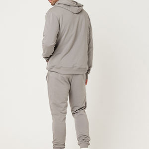 Survêtements à capuche pour hommes en polyester/coton, très demandés, hiver, grandes tailles, couleur unie, décontractés, respirants, avec logo, pour la gym - Product Image 2