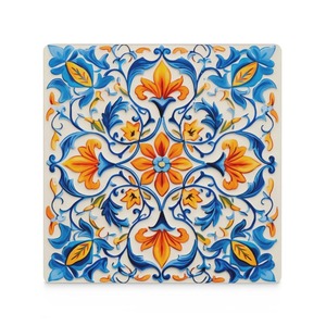 Posavasos Cuadrados Modernos con Diseño Floral, Base de Corcho e Incrustaciones de Madreperla Hechas a Mano de REHMAN CRAFT - Product Image 4