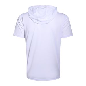 Haut de sport polyvalent à manches courtes et à capuche pour homme, pull léger et tendance pour la course à pied et la randonnée - Product Image 2