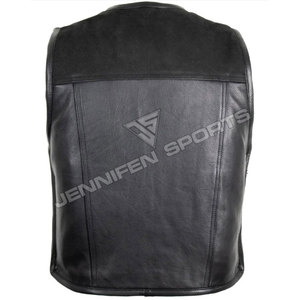Chaleco de Motocicleta de Cuero Genuino Hecho a Mano, Transpirable, Diseño Clásico de Invierno, Prenda Exterior Cómoda - Product Image 4