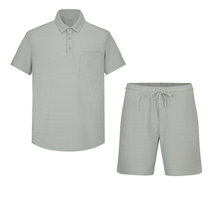 Ensemble polo et short deux pièces unisexe sur mesure pour homme, grandes tailles, nouveau design 2026, ensemble homme premium - Product Image 5