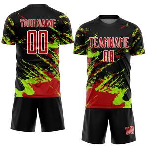 Prix de gros : Kits de football pour hommes 100 % polyester, maillots à manches courtes et uniformes avec shorts imprimés pour adultes, service OEM - Product Image 1