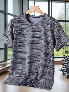 Mens <b>Polyester</b> <b>T</b> <b>Shirt</b> Lightweight Breathable Casual Crew Neck Soft Short Sleeve Comfortable Everyday Regular Fit Fashion - Product Image 4