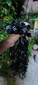 Extensions de cheveux humains Remy indiens 100% naturels, ondulés, de luxe, sans perte ni nœuds, cuticules alignées - Product Image 2