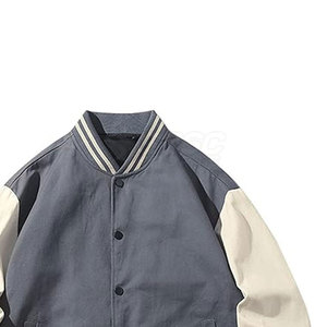 Nouvelle conception, veste de sport pour homme en couleur unie, col montant, logo sur le devant, légère, en fibre de bambou, streetwear d'hiver, vêtements chauds - Product Image 2