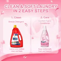 Pewangi Pakaian Kiss Flowers Fragrance Scented Laundry Fabric Softener Model 0 Botol 2L, Dapat Dicairkan, Kesegaran Tahan Lama, Perawatan yang Ditingkatkan