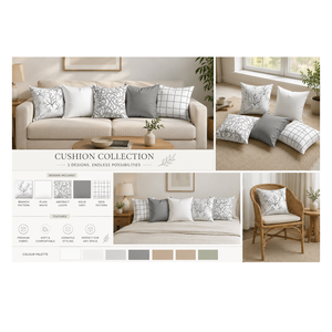 Soft Cotton Decorative Cushion Square <b>Throw</b> Pillow for Sofa, <b>Chair</b>, Bed & Office Home Decor - Product Image 2