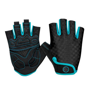 Gants de cyclisme unisexes à demi-doigts avec fonction antidérapante, logo personnalisé, vente en gros, gants durables pour les sports de plein air, pour les cyclistes - Product Image 1