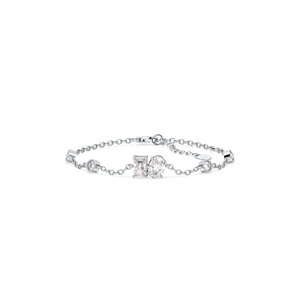 REYES Fine Jewelry Classic 925 Sterling <b>Silver</b> GRA Certified Moissanite Link Chain <b>Bracelets</b> Wedding Gift Jewellery for Women - Product Image 1