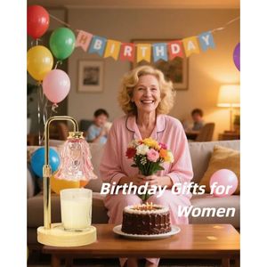 Lampada Scaldacandele Regolabile in Altezza e Luminosità con Timer, Regalo di Compleanno o Natale per Donne, Idea Regalo per la Festa della Mamma - Product Image 2