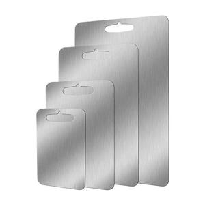 Hot Sale Durable Stainless Steel Double-Sided Cutting Board Multi-Purpose Different Sizes Food Grade Chopping <b>Blocks</b> - Product Image 1