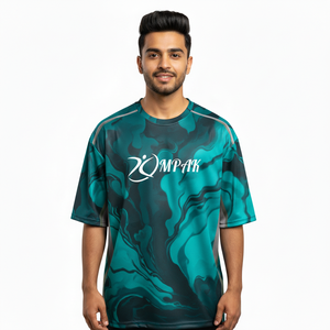 Camiseta de Hombre Casual Estilo Urbano, Oversize, Sublimada, Moderna, Corte Regular, Elegante, Poliéster/Algodón, Transpirable, Secado Rápido - Product Image 1