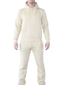 Conjuntos de chándales de algodón para hombre, sudaderas con capucha personalizadas, venta al por mayor, chándal liso informal para correr, chándal suave cálido, bordado de Fitness - Product Image 1