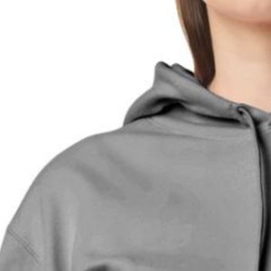 Sudadera con Capucha Gris Carbón para Mujer, Manga Larga, Forro Polar, Bolsillo Canguro, Casual, con Logotipo Personalizado, Venta al Por Mayor - Product Image 3