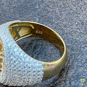 Anillo de Moissanita con Diseño de San Jesús para Hombre, Oro Blanco, Religioso, Cristiano, Lujoso, Estilo Hip Hop, Anillo de Cóctel - Product Image 5