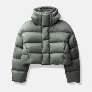 Blouson d'hiver matelassé avec capuche amovible, blouson matelassé personnalisé de haute qualité pour homme - Product Image 1