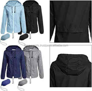 Haute qualité course à pied randonnée Sports de plein air femmes vêtements d'extérieur avant fermeture éclair poches coupe-vent vestes pour femmes - Product Image 4