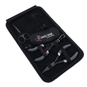 Juego de Herramientas Profesionales para Extensiones de Cabello Negro de Salón con Alicates de Micro Anillos para Remover y Anillos Separadores de Dedos de Acero Inoxidable - Product Image 1