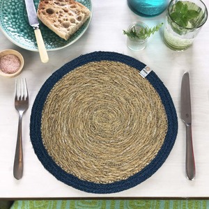 Wholesale Handwoven Seagrass Placemat 5mm Thick Eco-Friendly Boho <b>Table</b> Mats for Dining <b>Table</b> Kitchen Home Decor - Product Image 6