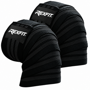 Vendas al por mayor de vendas de rodilla personalizadas con logo para levantamiento de pesas, gimnasios de powerlifting, entrenamiento de sentadillas y accesorios de fitness. - Product Image 2
