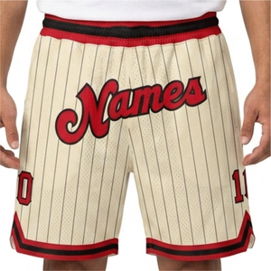 Shorts de basketball pour hommes personnalisés, multicolores, respirants, à taille élastique et taille haute, coupe ample, séchage rapide, sport décontracté, été - Product Image 5
