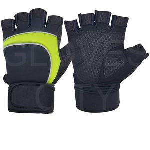 Guantes pesados de cuero de doble capa para Fitness, equipo de entrenamiento transpirable por GUANTES, Entrenamiento Urbano, equipo de culturismo OEM para gimnasio - Product Image 1