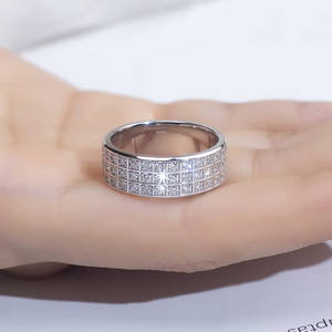Fine Diamond Jewelry Factory Price 14K Solid Gold VVS Lab Diamond Band <b>Ring</b> <b>for</b> <b>Men</b> and women - Product Image 4