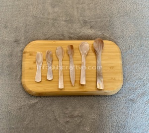 แม่ของช้อนมุกสีชมพู, ช้อนคาเวียร์, เครื่องใช้บนโต๊ะอาหารเปลือกมีรูปแบบใหม่ในการออกแบบขนาด7-12ซม. - Product Image 1