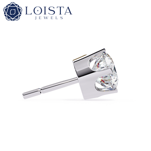 Diamante cultivado en laboratorio, corte brillante redondo, para pendientes de compromiso con certificado IGI, joyería de lujo para mujer - Product Image 4