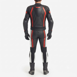 Combinaison de moto pour homme Pro 1 pièce en cuir de vache véritable/cuir de kangourou, style MotoCP, armure niveau 2 - Product Image 2