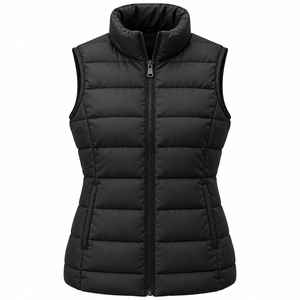 Chaleco Acolchado de Nailon para Mujer, Sin Mangas, Cálido para Invierno, Estilo Ecuestre, Tallas Grandes, Personalizable, Transpirable, Cortavientos, Ropa Urbana - Product Image 5
