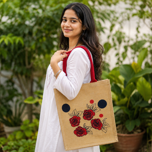 Indian Manufacturer Premium Quality Custom Logo Printed Gift Jute Double <b>String</b> Handbag | Shoe Dust Drawstring <b>Bag</b> OEM Export - Product Image 2