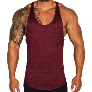OEM hombres gimnasio chaleco camiseta sin mangas XL tamaño algodón Stringers Fitness entrenamiento ropa transpirable entrenamiento muscular culturismo trabajo Top - Product Image 5