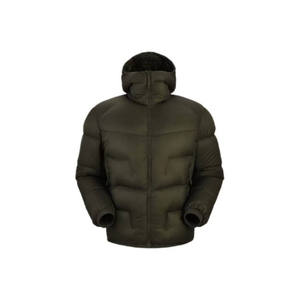 Chaqueta de Invierno para Hombre con Capucha, Cuello Alto, Cierre de Cremallera, Resistente al Viento, Informal, Gruesa, Rellena de Plumón, Ropa Exterior de Poliéster - Product Image 3