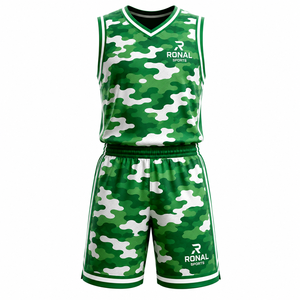 Fabricant d'uniformes de basketball personnalisés, ensemble de maillots de basketball par sublimation, vêtements d'équipe, fournisseur de vêtements de sport OEM, Pakistan - Product Image 1