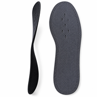 Semelles intérieures noires antibactériennes et désodorisantes en tissu respirant pour le contrôle des odeurs, idéales pour les baskets, les bottes de travail et le quotidien.
