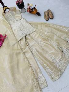 Seda de Diseñador con Bordado de Lentejuelas, Estilo para Bodas y Fiestas, Todas las Temporadas, Elástica, Antiarrugas, Reversible - Product Image 6