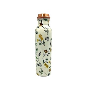 Premium Ayurvedic Copper Water <b>Bottle</b> Mirror Polish Finish Reusable Metal <b>Bottle</b> Manufacturer - Product Image 1