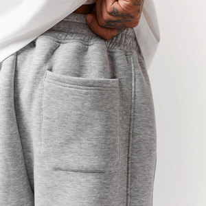 Conjunto Deportivo con Capucha para Hombre, Color Gris, Corte Holgado, Estilo Casual, 100% Algodón, Transpirable, para Otoño - Product Image 5