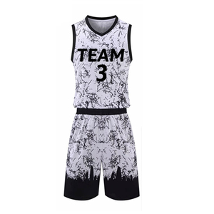 Concevez votre propre uniforme de basket-ball imprimé, 100% polyester, couleur et logo personnalisés, style tendance, meilleure qualité, séchage rapide, respirant - Product Image 1