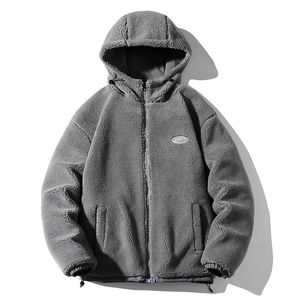 <b>Men's</b> <b>Black</b> <b>Fleece</b> Hooded <b>Jacket</b> With Zipper Closure And Front Pockets Winter Casual Wear - Product Image 3