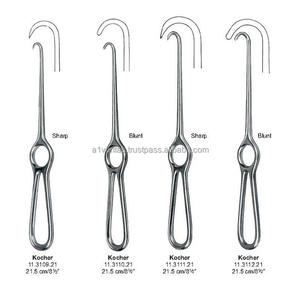 Ensemble d'instruments chirurgicaux réutilisables A-1 VERITAS Kocher Retractor 21,5 cm pour cliniques de chirurgie générale (vente en gros) |   ISO 13485 - Product Image 4