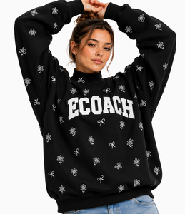 Sudadera de cuello alto extragrande para mujer, con logo personalizado, 100% algodón, hombros caídos, forro polar suave, OEM, invierno - Product Image 1