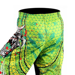 Custom Logo Printed 100% Polyester MMA Shorts 180g Fabric OEM Service Factory Direct Supplier for Men - Product Image 5