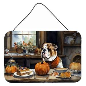 Nuevo Bulldog inglés otoño cocina pared colgante impresiones Multicolor aluminio Metal signo para decoración del hogar puerta Colgante placa para - Product Image 1