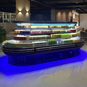 Vitrine de rideau de vent en acier inoxydable de 3 mètres avec spray, <span class=keywords><strong>extra</strong></span> large pour les magasins Hot Pot et Chuanchuan - Product Image 3