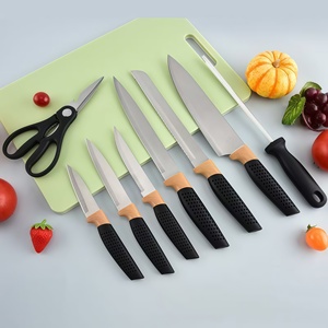 Ensemble de 14 couteaux de cuisine en acier inoxydable avec support, manches ergonomiques, ensemble de couverts professionnels, emballage cadeau - Product Image 3