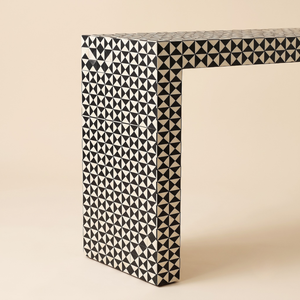 Mesa Consola con Incrustaciones de Hueso, Estilo Marroquí, Mueble Decorativo para Entrada o Pasillo, Interior Moderno y Lujoso - Product Image 3