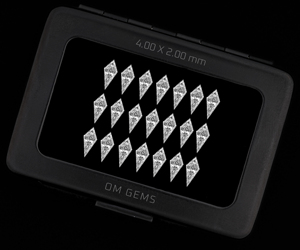 เพชรแล็บเกรด 1.0 กะรัต, ขนาด 4.0x2.0 มม., รูปทรงคิทคัท, เพชรเมลี, เพชรสีขาว, เพชรแล็บ สำหรับสร้อยคอและต่างหู (21 เม็ด) - Product Image 3